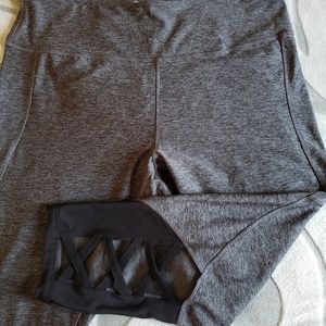 Nola Gray and black workout leggings